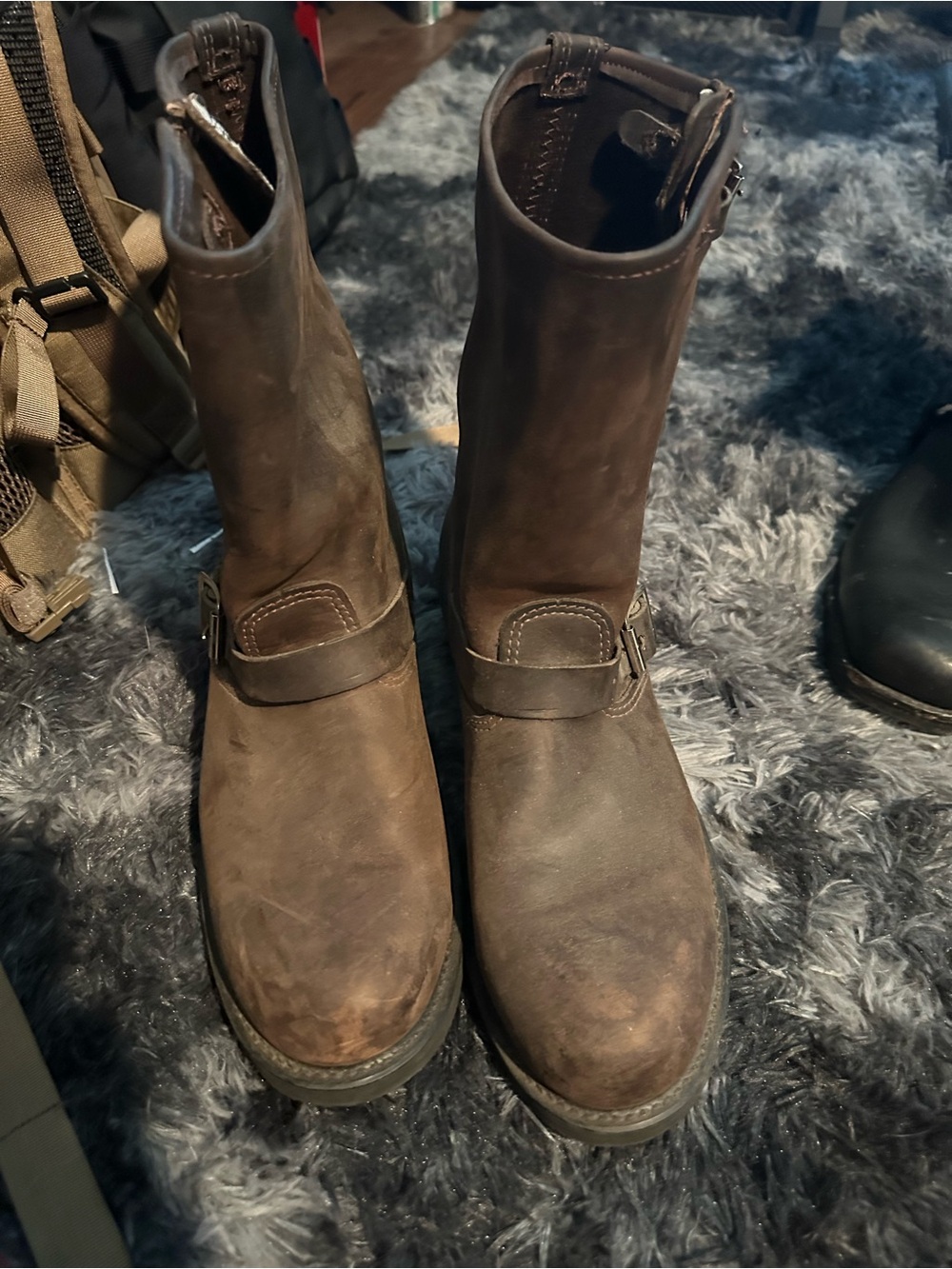 Frye Mens engineer 12r in chocolate brown mens 10.5 - Picture 10 of 10